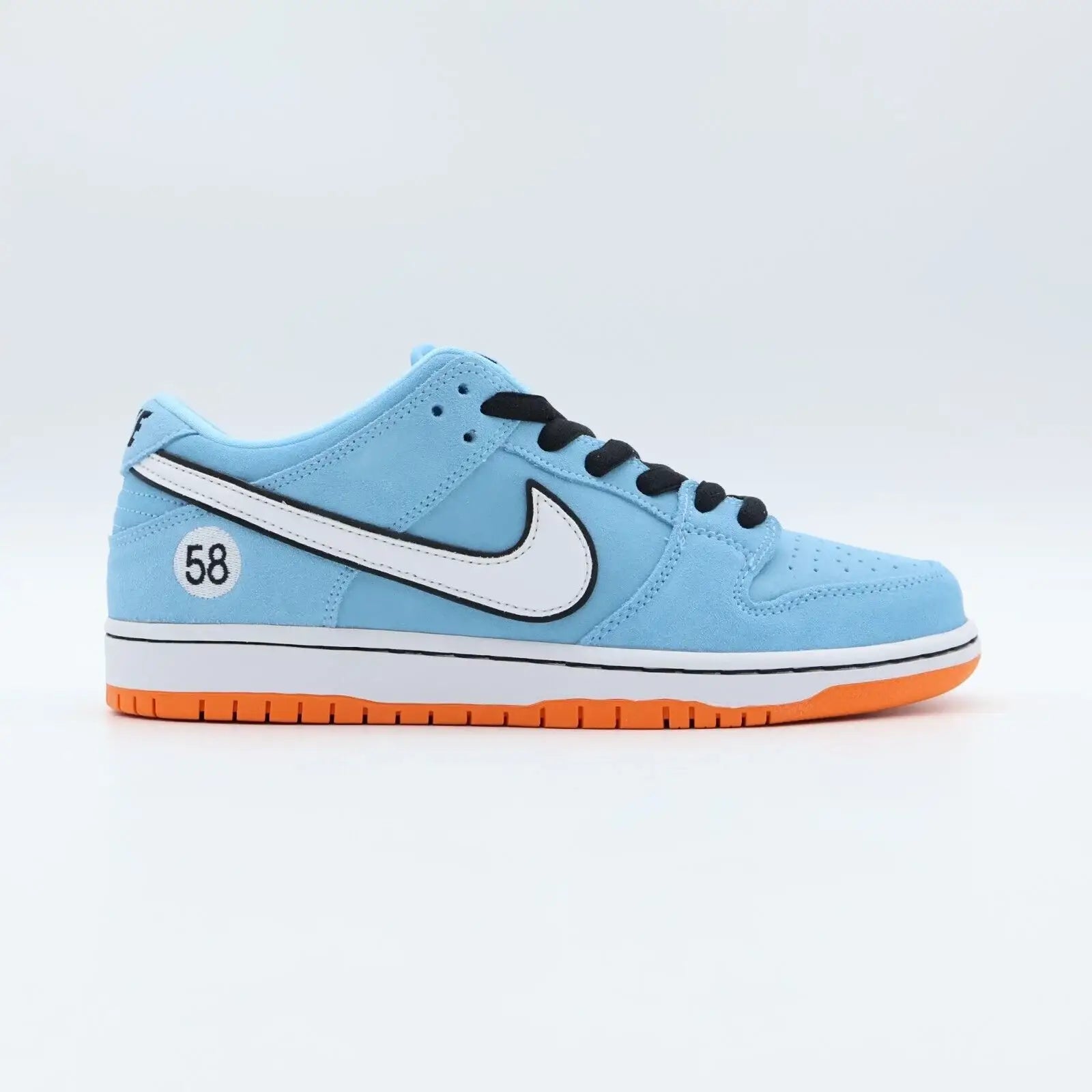 Tênis Azul Nike Dunk Low Club 58 Gulf Visto Pelo Lado Direito