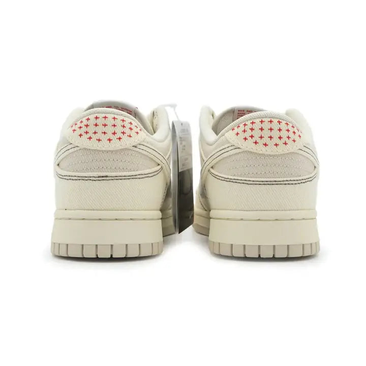 Tênis Nike Bege Dunk Sashiko Vista pela Parte de Tras