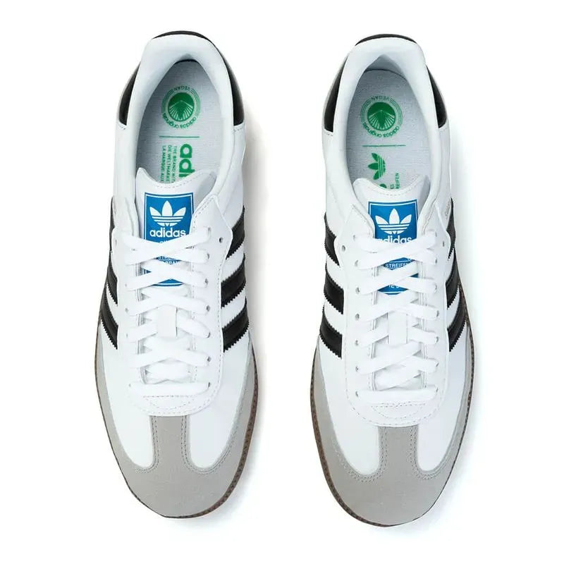 Tênis Branco Adidas Samba Vegan Par Visto por Cima