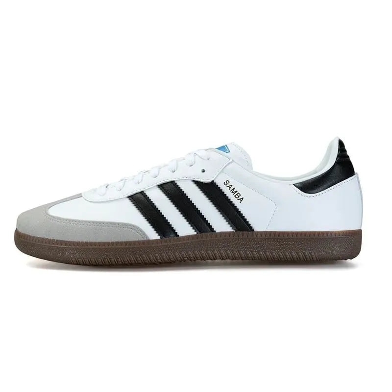 Tênis Branco Adidas Samba Vegan Parte Lateral Esquerda