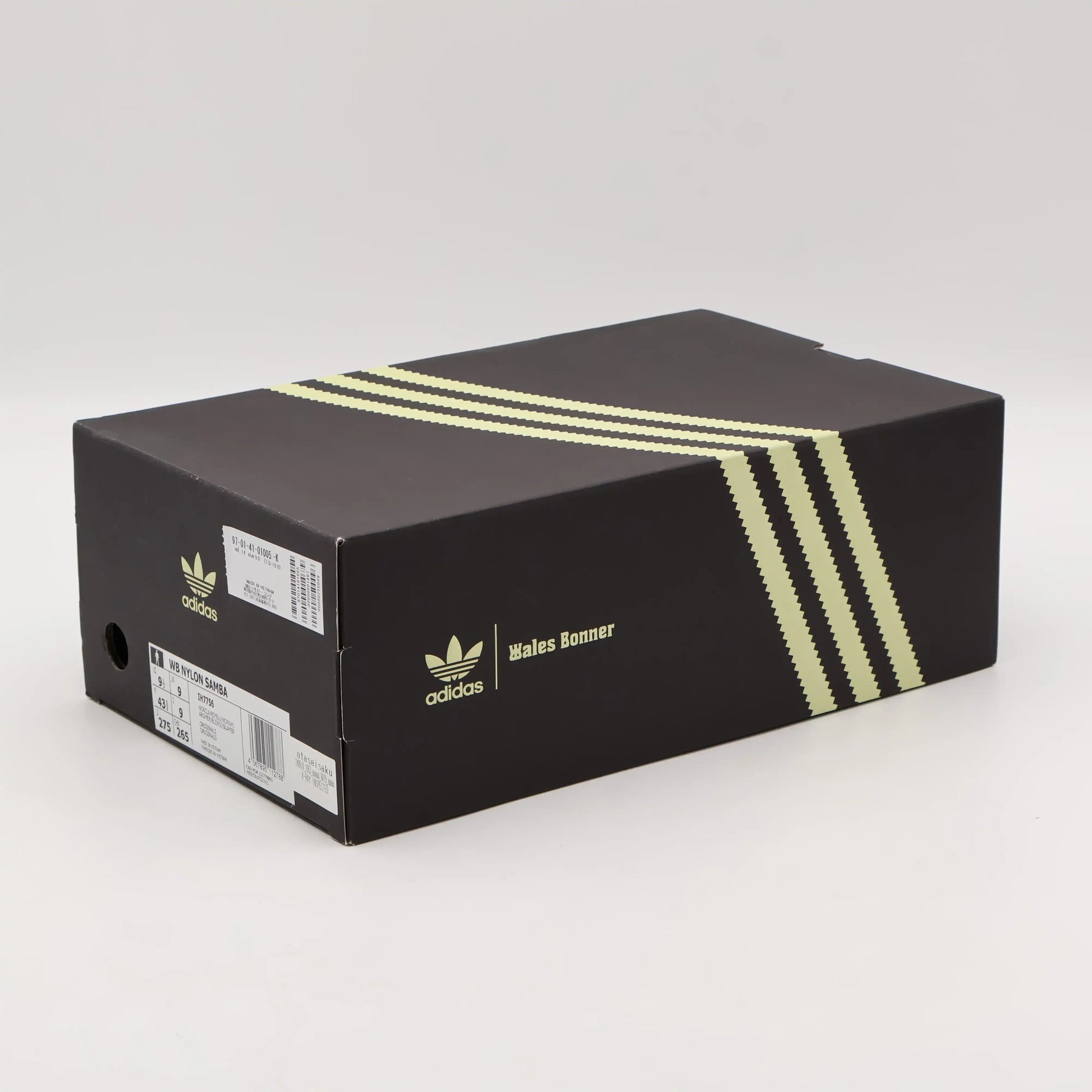 Adidas Samba x Wales Bonner Wonder Clay Royal Blue Caixa Preta da Wales Bonner