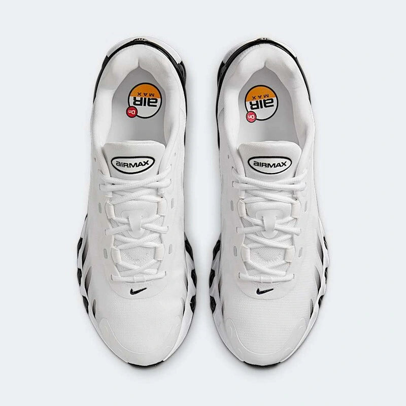 Tênis Branco com Preto Nike Air Max Dn8 Panda Visto Por Cima
