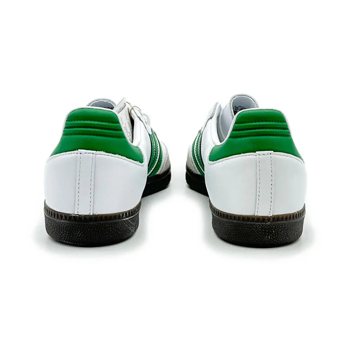 Tênis Branco com Verde Adidas Samba White Green Parte Traseira