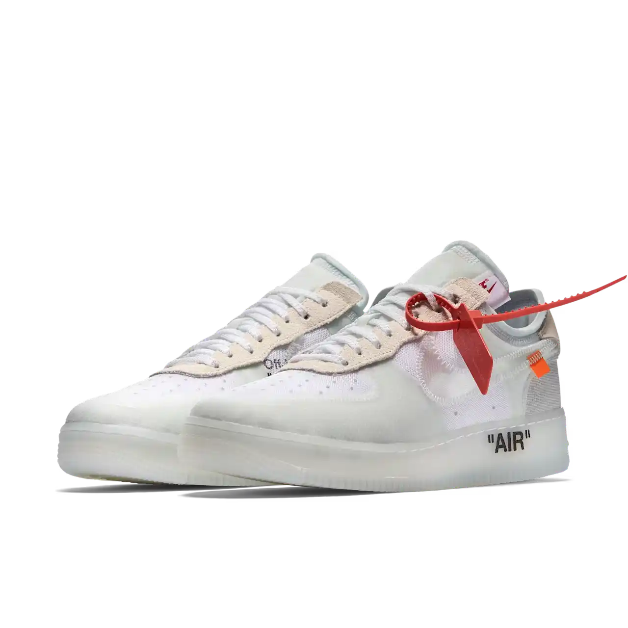 Nike Air Force 1 Low Off White The Ten Par de Frente