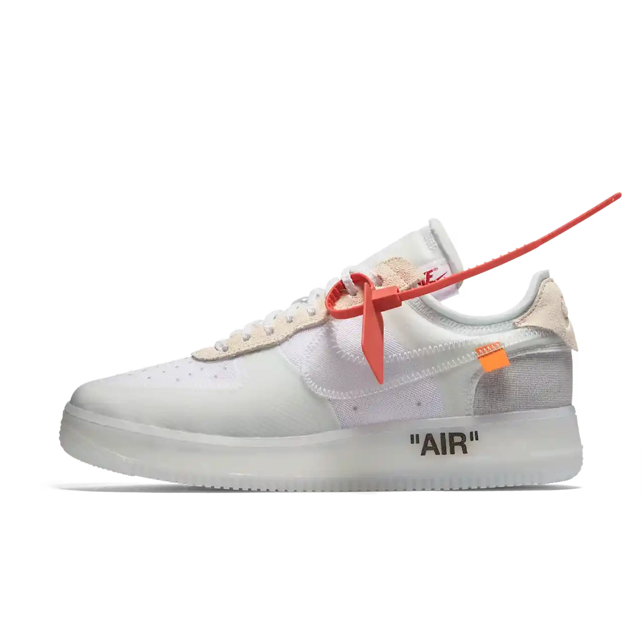Nike Air Force 1 Low Off White The Ten Parte Lateral Esquerda