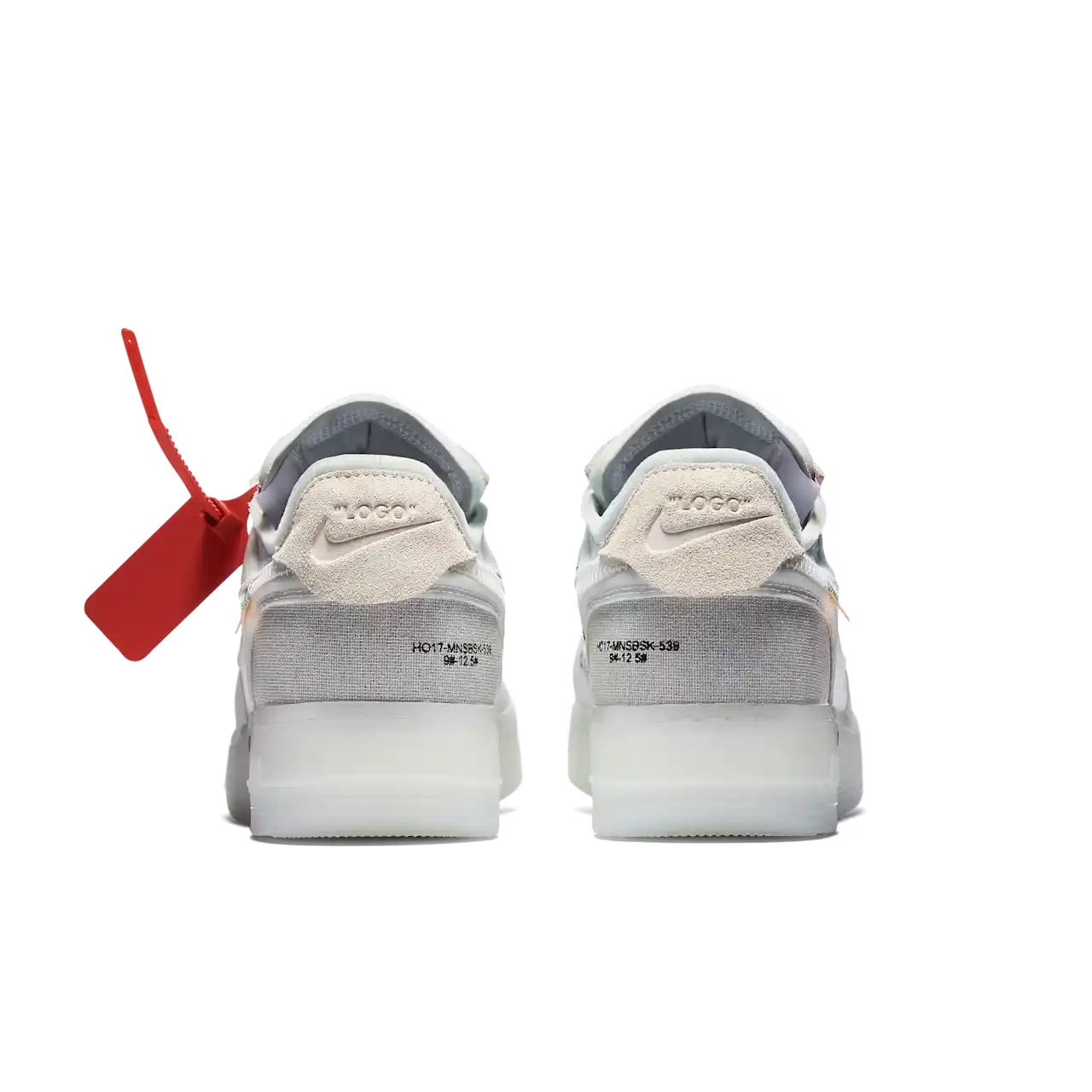 Nike Air Force 1 Low Off White The Ten Parte Traseira