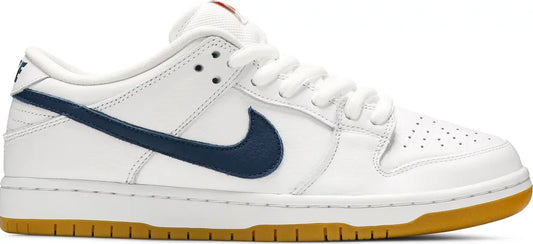 Tenis Nike Branco Dunk Low Sb Pro Orange Label White Navy Capa do Produto