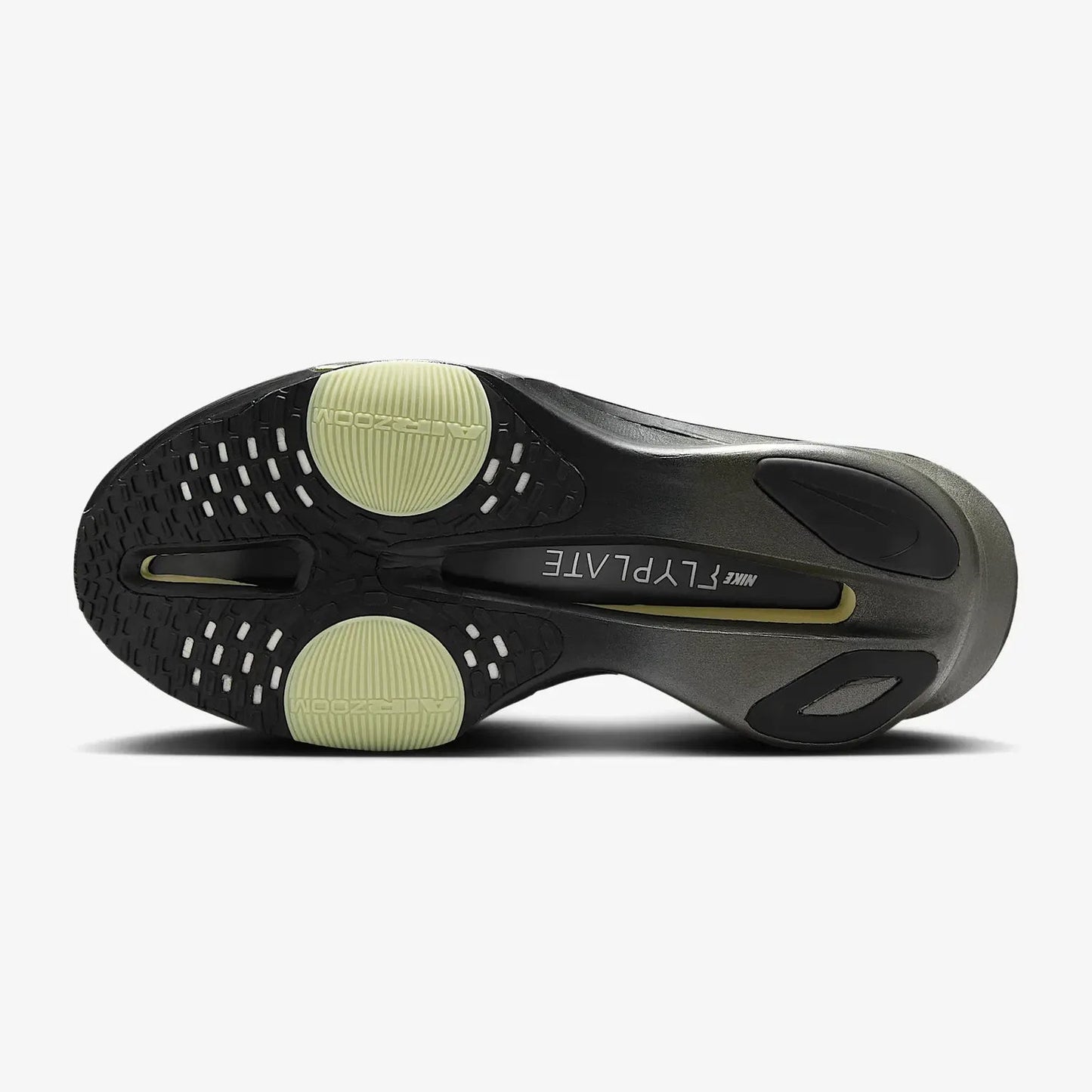 Tênis de Corrida Nike Air Zoom Alphafly 3 Black Olive Parte do Solado com Placa de Carbono