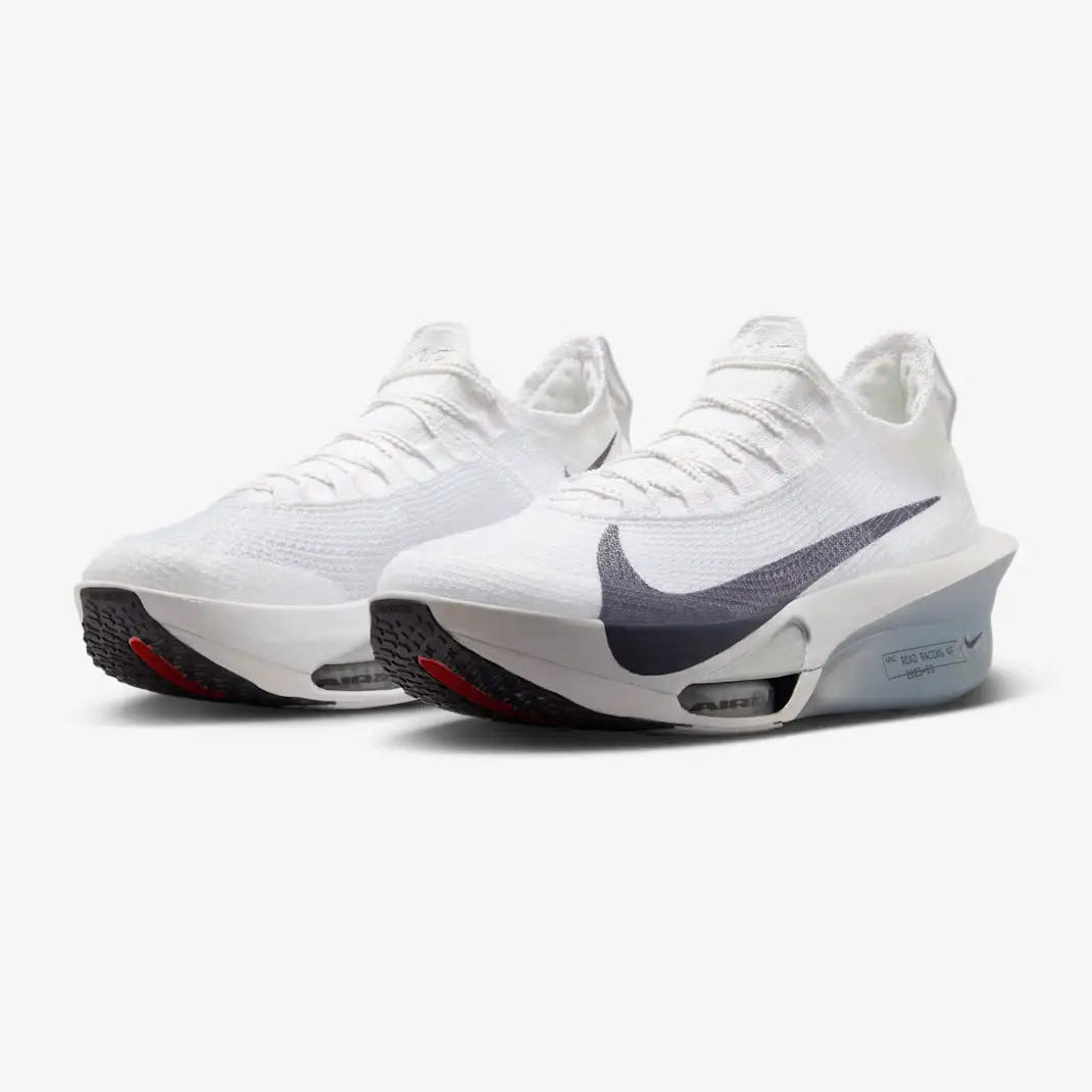 Tênis de Corrida Nike Air Zoom Alphafly 3 White Pure Platinum Par Visto de Frente