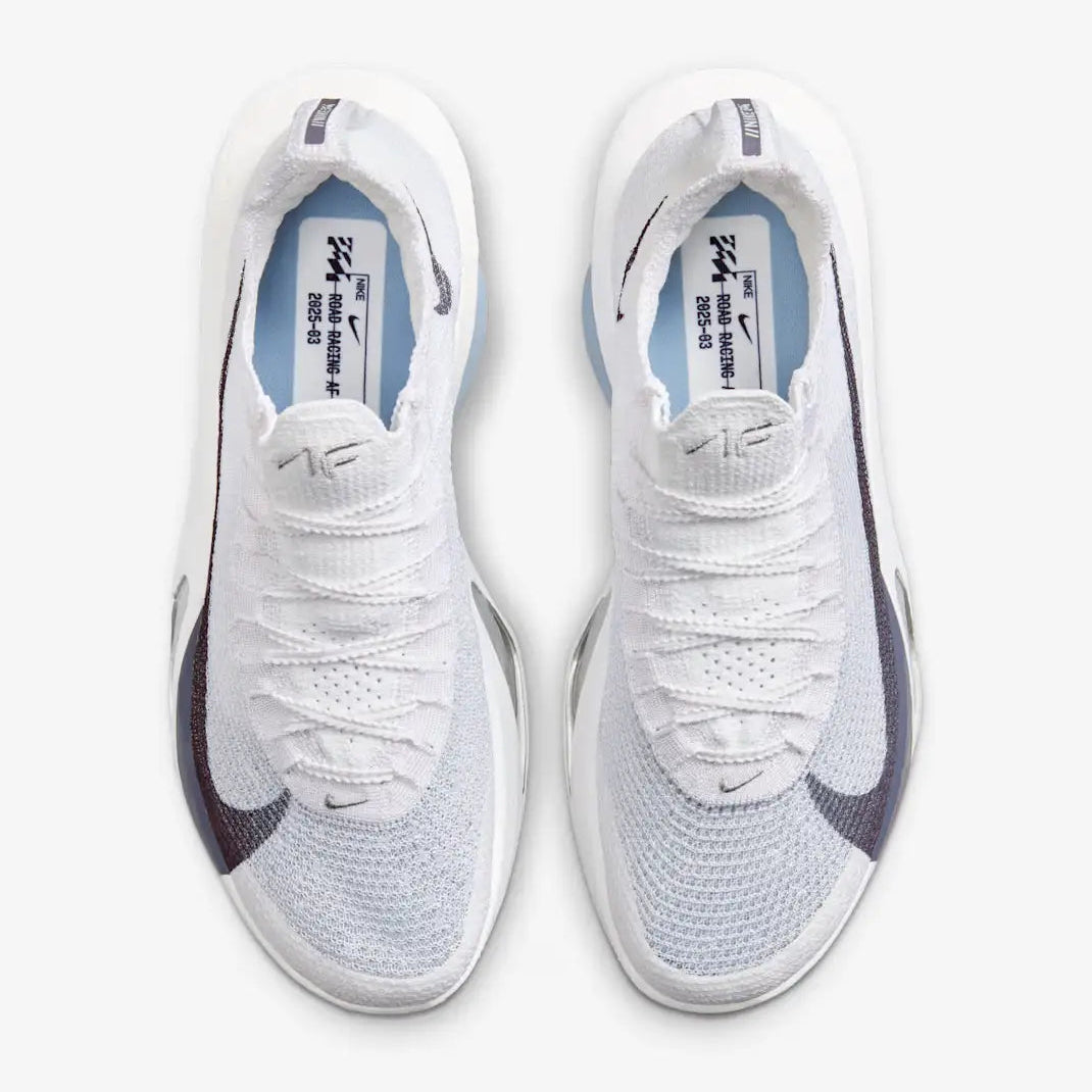 Tênis de Corrida Nike Air Zoom Alphafly 3 White Pure Platinum Visto por Cima