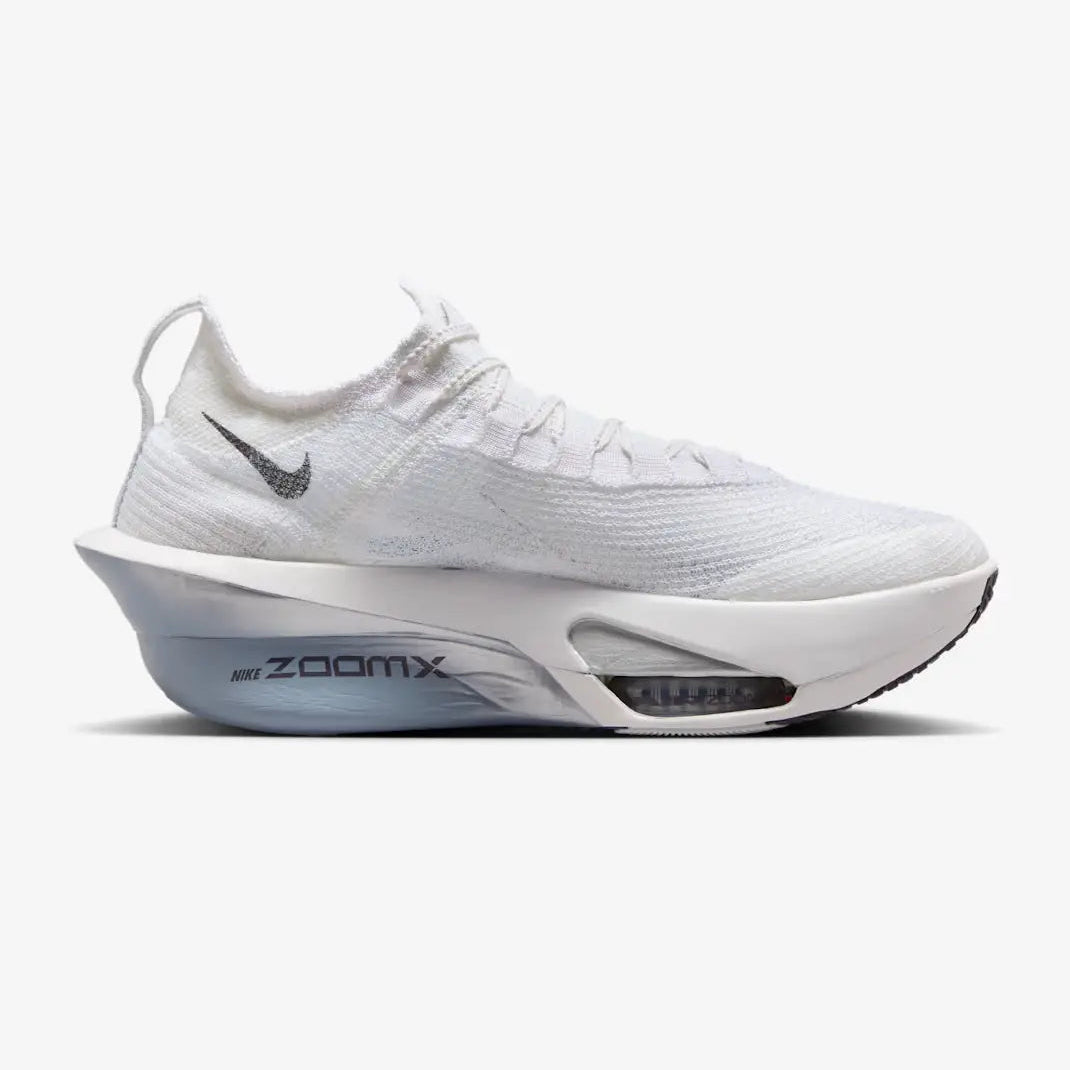 Tênis de Corrida Nike Air Zoom Alphafly 3 White Pure Platinum Parte Lateral Direita