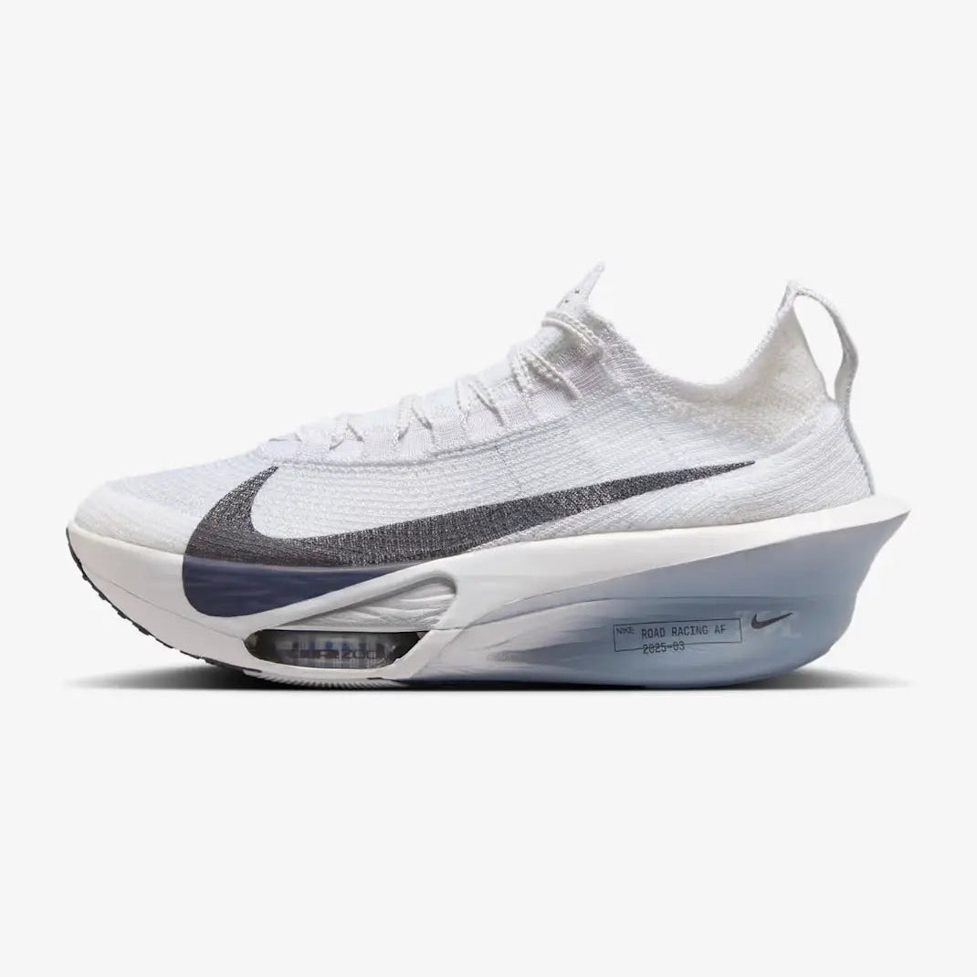 Tênis de Corrida Nike Air Zoom Alphafly 3 White Pure Platinum Parte Lateral Esquerda