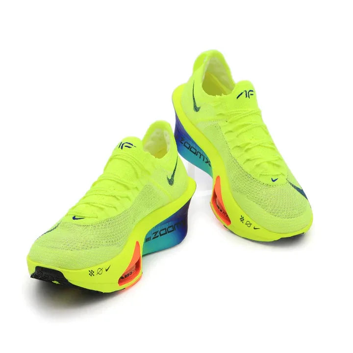 Tênis de Corrida Nike Air Alphafly 3 Volt Par Visto de Frente