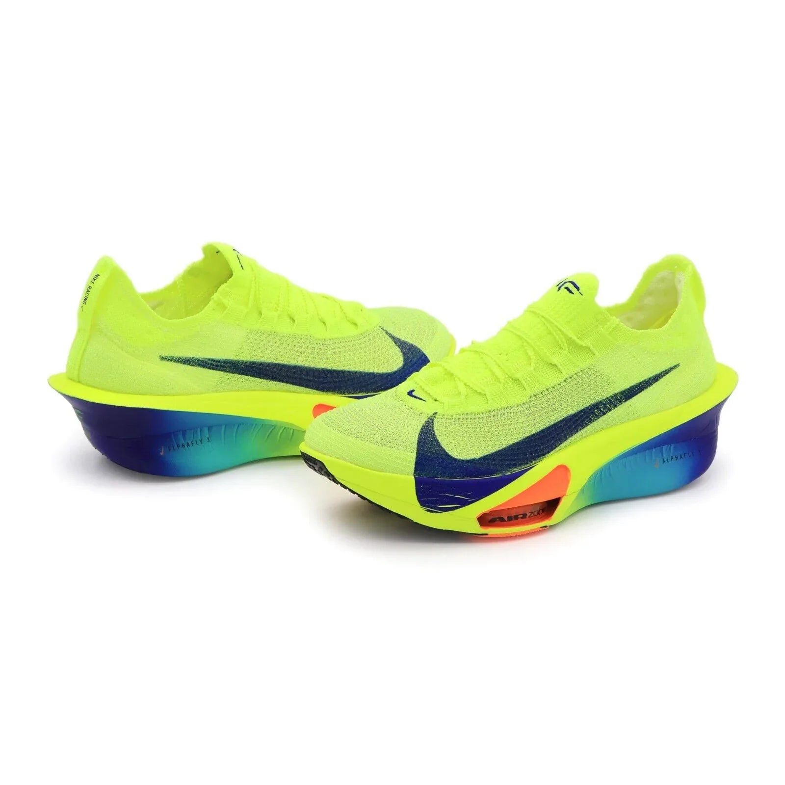 Tênis de Corrida Nike Air Alphafly 3 Volt Par Visto de Lado