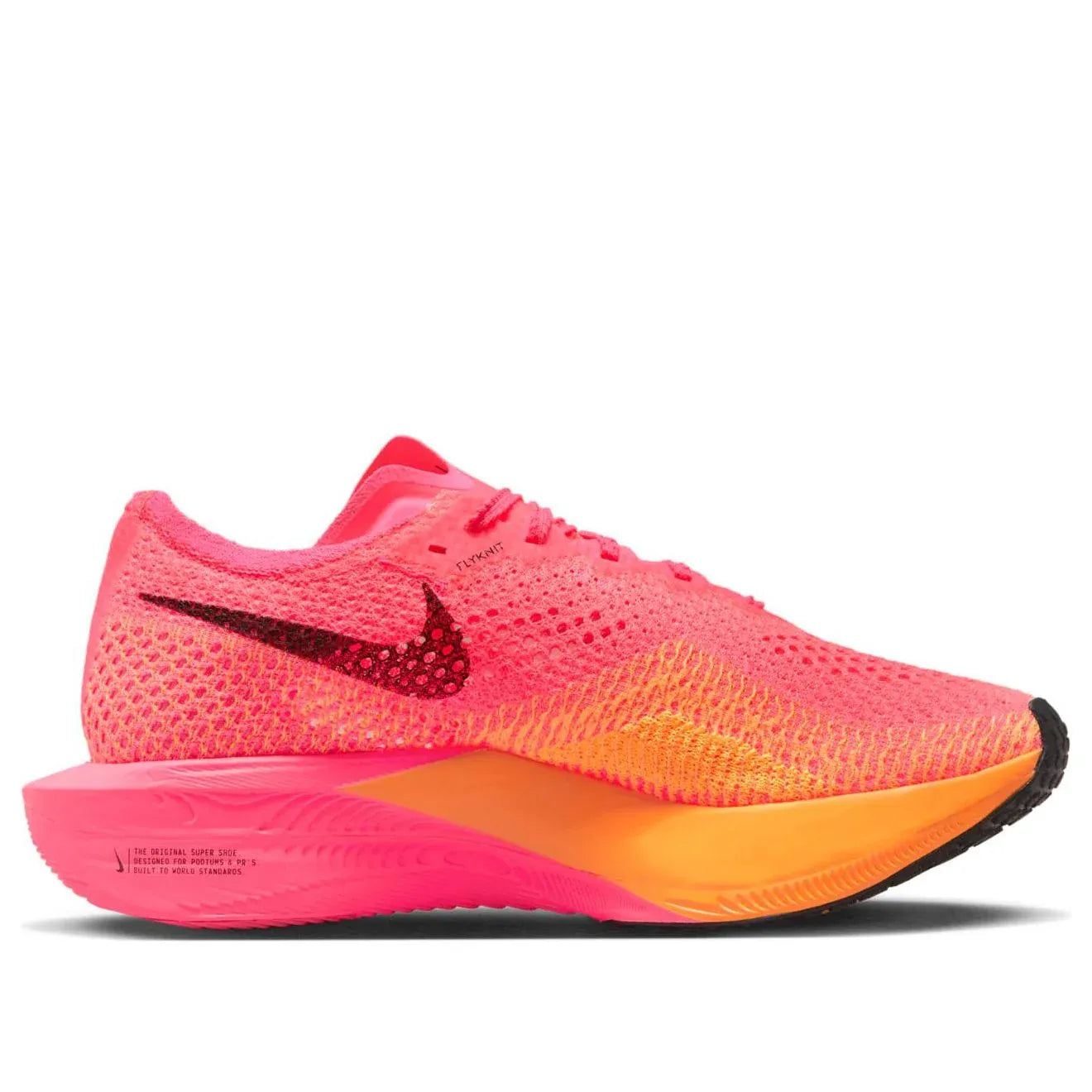 Nike Air Zoom Vaporfly 3 Hyper Pink Parte Lateral Direita