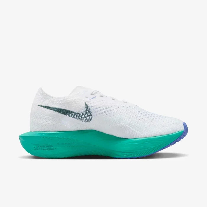 Tênis de Corrida Nike Air Zoom Vaporfly NEXT% 3  White Jade Ice  Parte Lateral Interna 