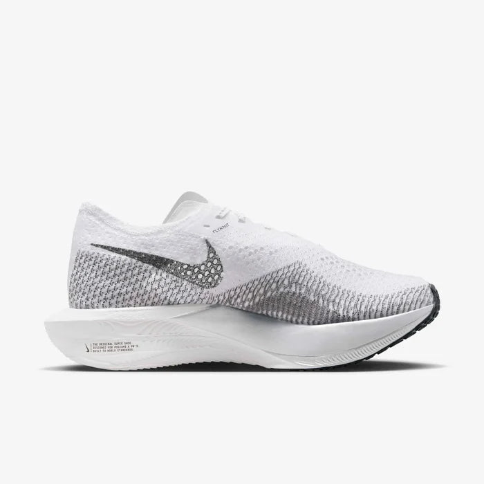 Tênis de Corrida Nike Air Zoom Vaporfly NEXT% 3 White Particle Grey Parte Lateral Direita