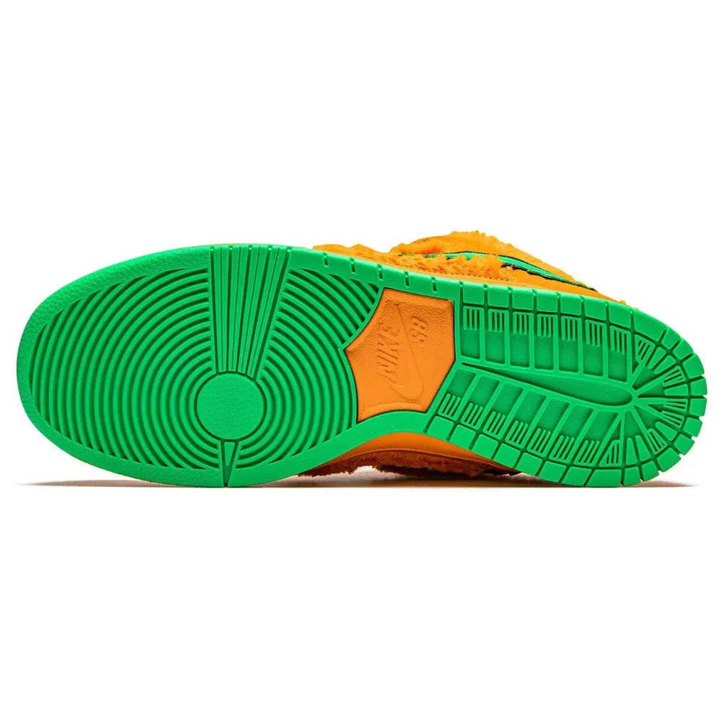 Tênis Laranja Nike Dunk Low Grateful Dead Parte do Solado Verde
