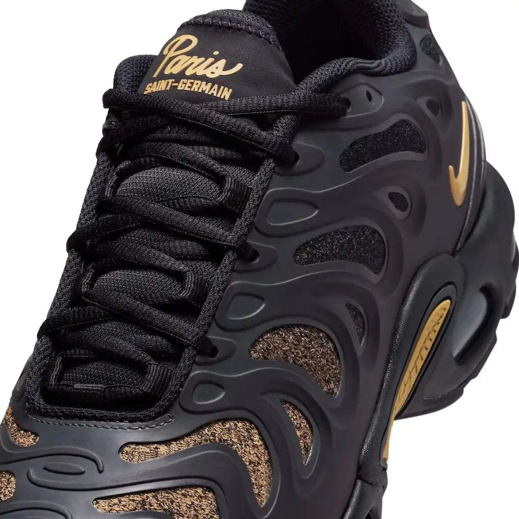 Nike Air Max Plus Drift PSG Black  Parte Frontal em Detalhes
