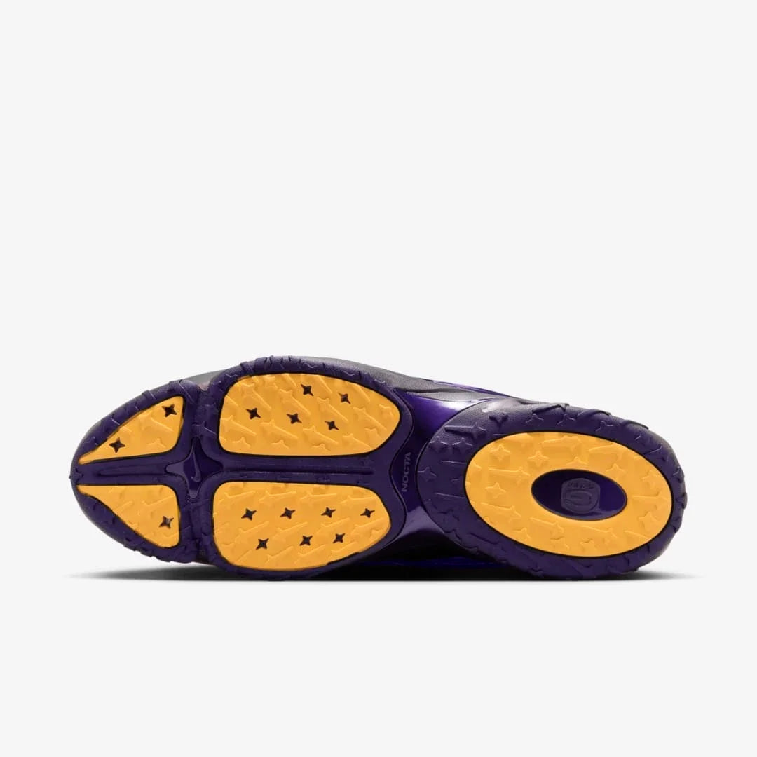 Nike x Nocta Hot Step 2 Eggplant Parte do Solado Amarela com Roxo