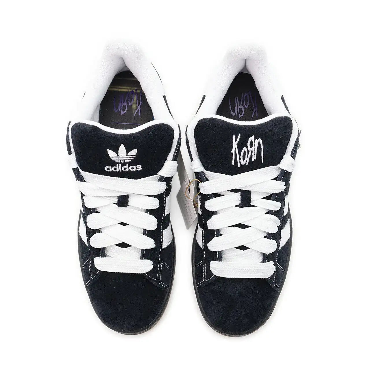 Tênis Preto Adidas Campus 00s Korn Par Visto por Cima