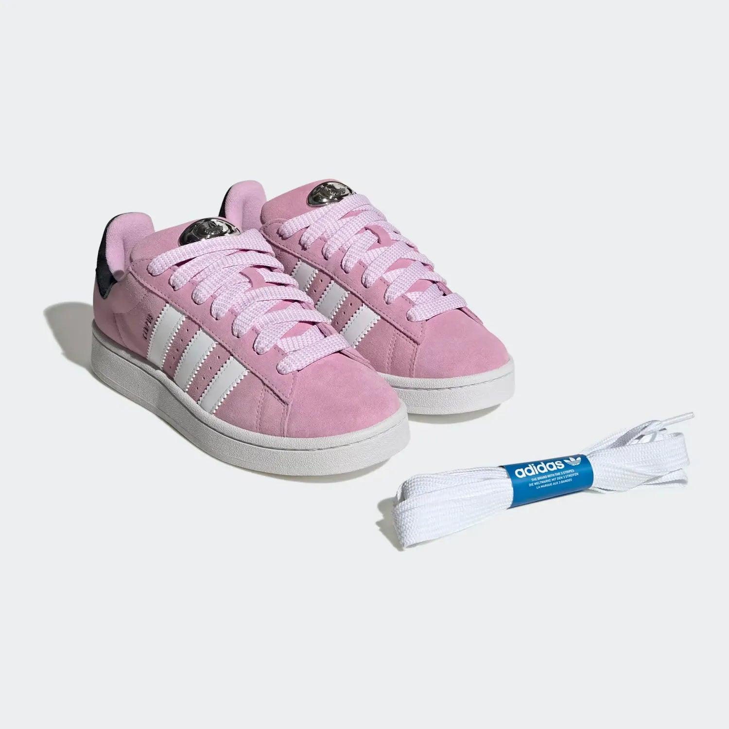 Tênis Rosa Adidas Campus 00s Bliss Lilac Par Visto de Frente