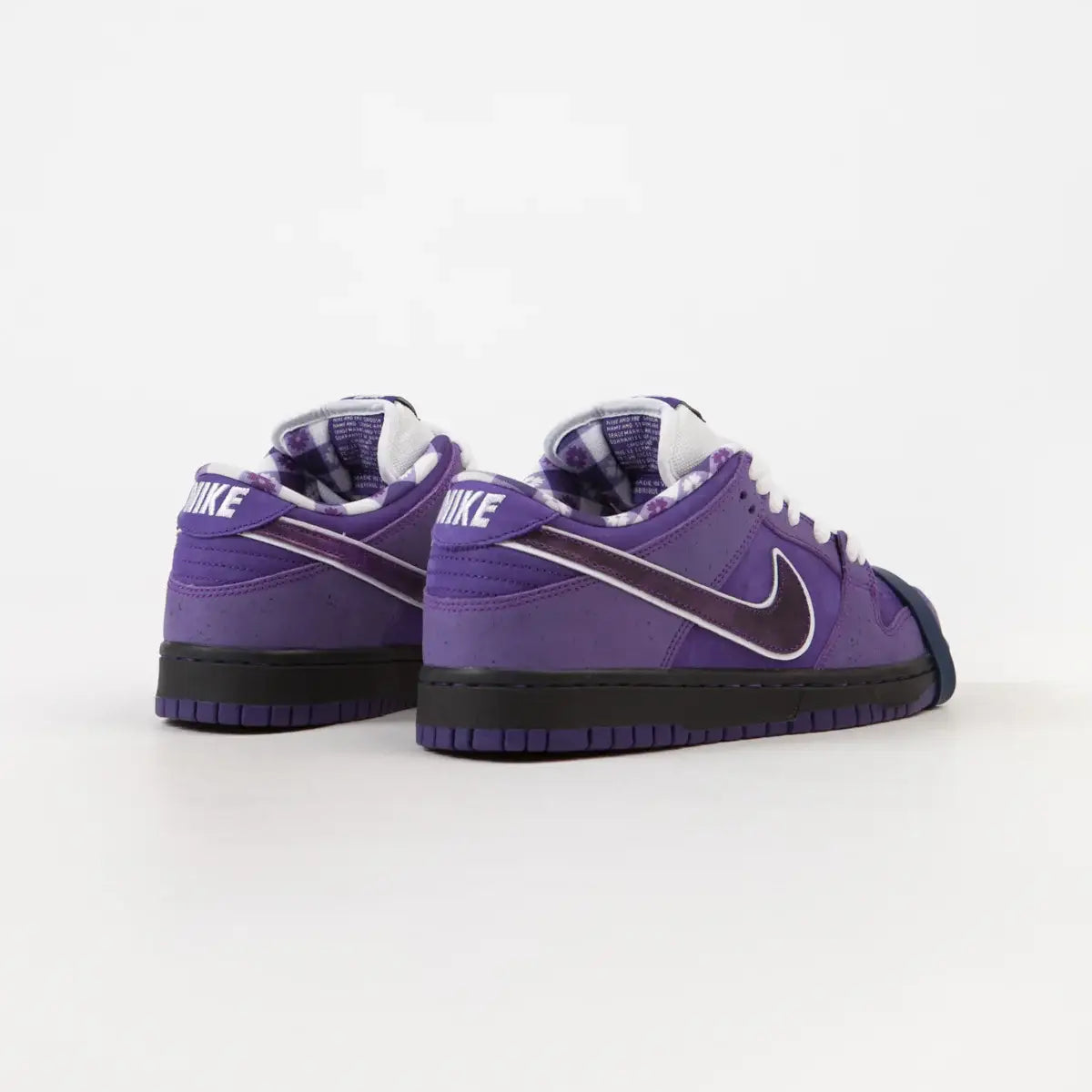  Tênis Nike Roxo Dunk Low Concepts Lobster Purple Vista da Parte Traseira em Detalhes