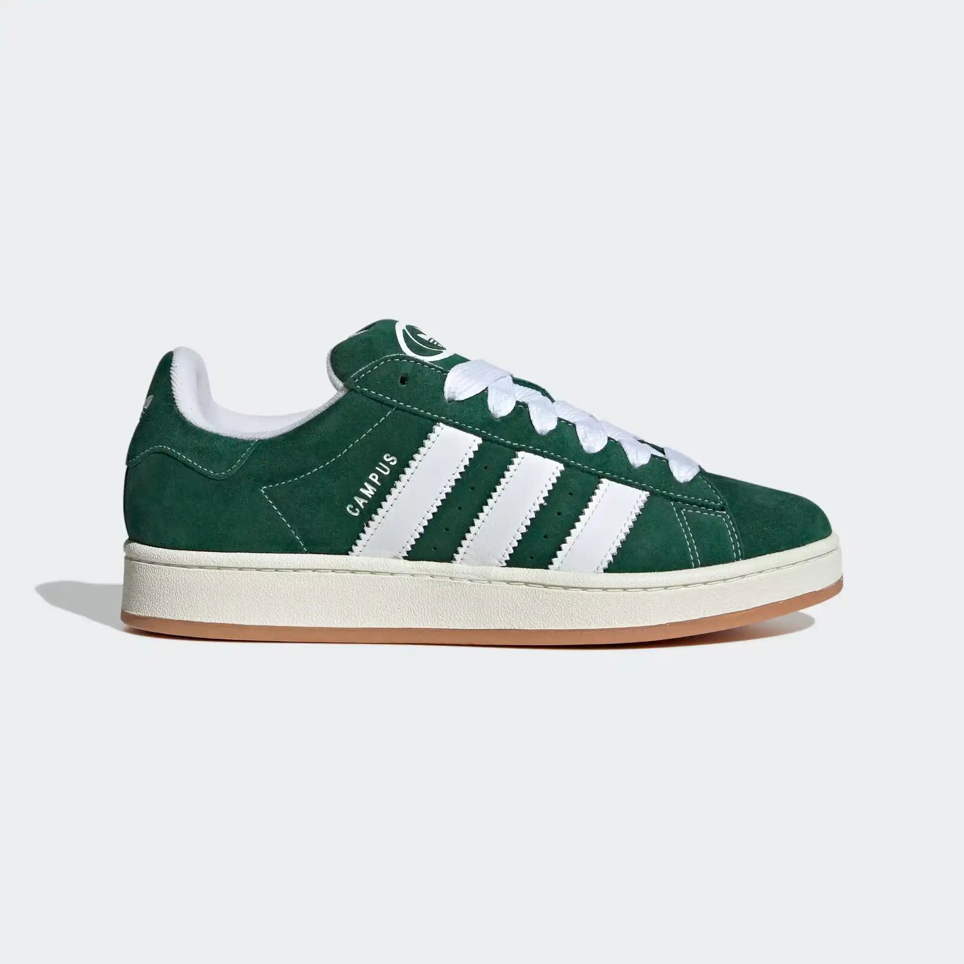 Adidas Campus 00s Dark Green Cloud White Parte Lateral Direita