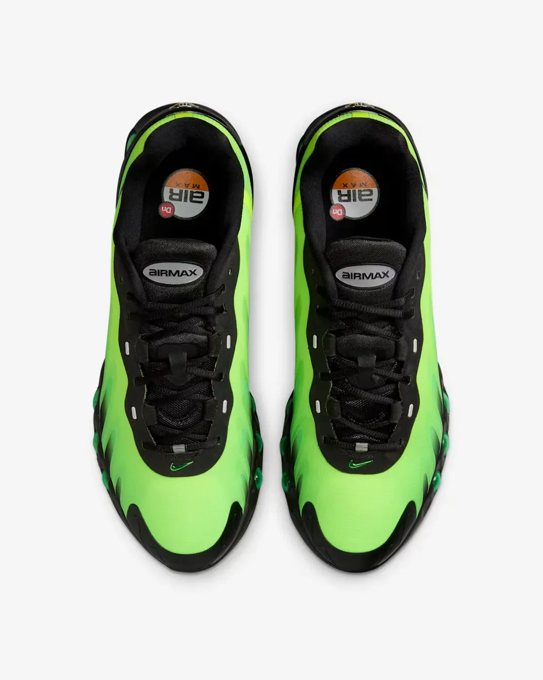Tênis Verde Com Preto Nike Air Max Dn8 Black Green Strike Par Visto Por Cima