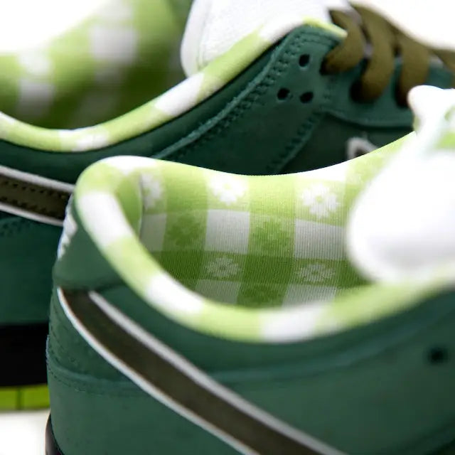 Tênis Verde Nike Dunk Low Concepts Lobster Green Detalhes Internos