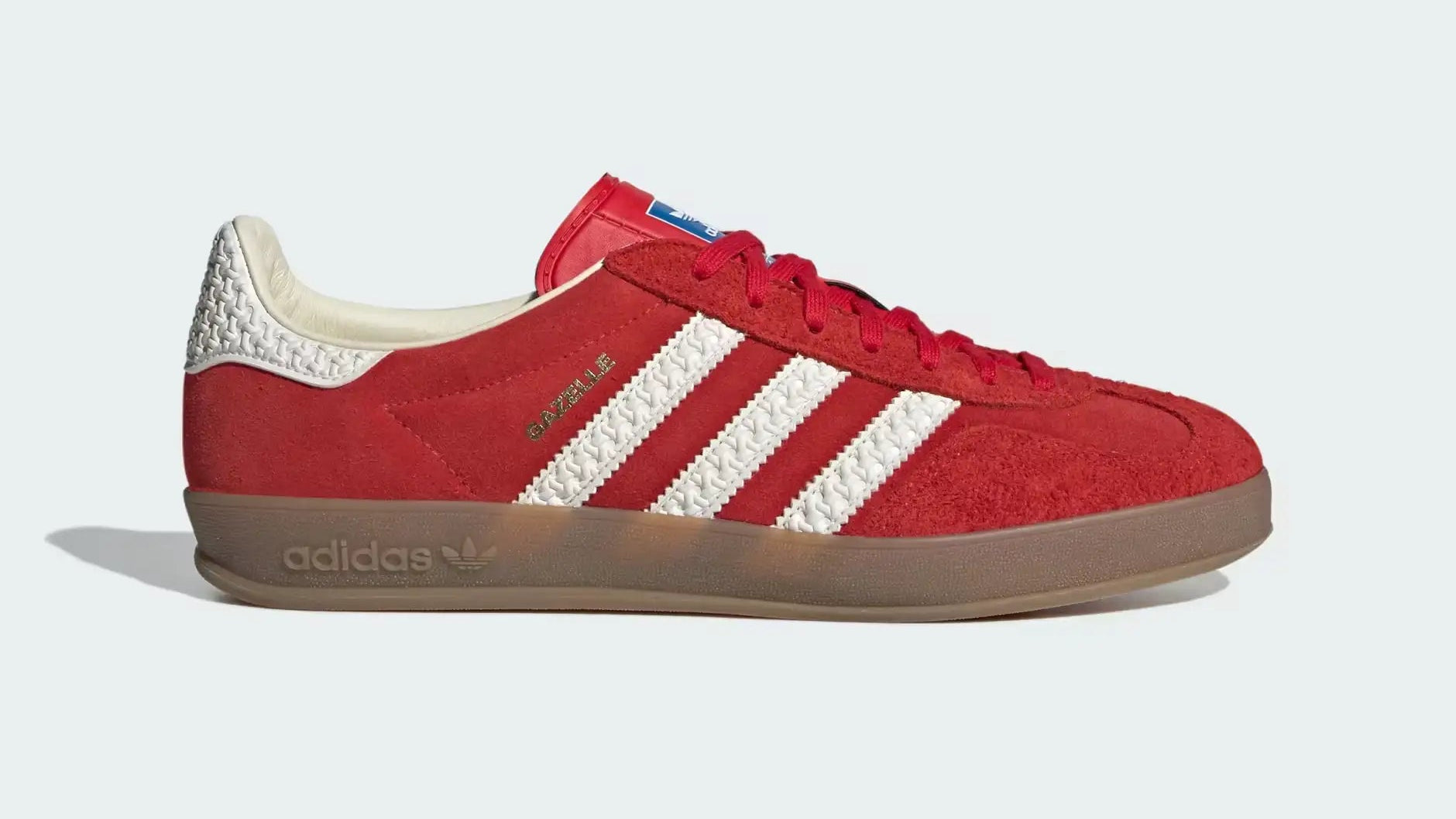 Tênis Vermelho Adidas Gazelle Indoor Red White Vermelho Capa do Produto