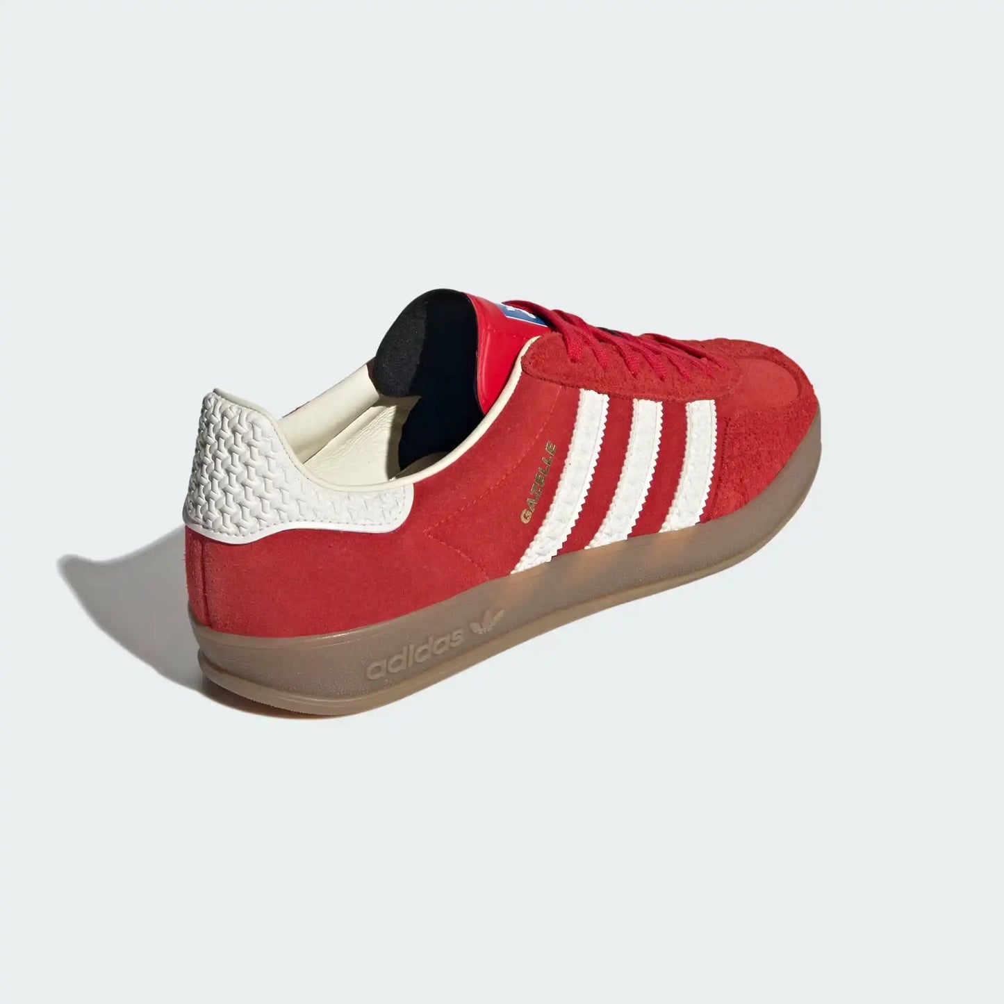 Tênis Vermelho Adidas Gazelle Indoor Red White Vermelho Parte Traseira