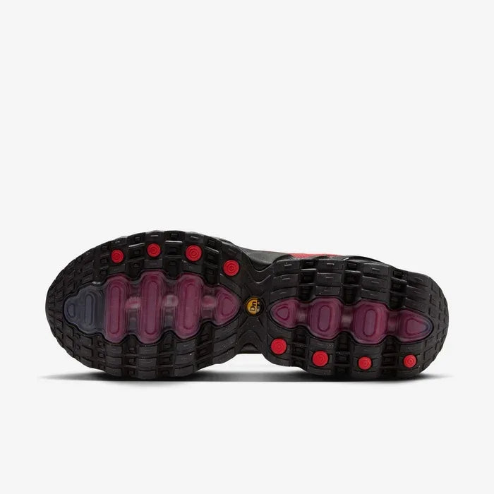 Tênis Vermelho com Preto Nike Air Max Dn8 Black Bright Crimson Parte do Solado Preto