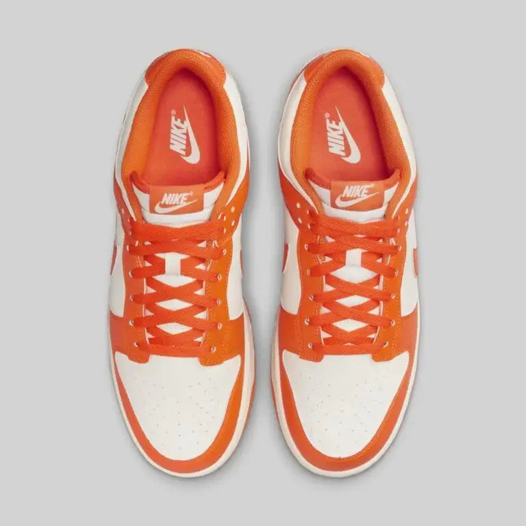 Tenis Laranja Nike Dunk Low Syracuse Visto Por Cima